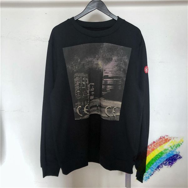 

2021 new alta rua cavempt sweatshirts homem mulher streetwear moletom bordado cavv empt ec ce hoodies jo84, Black