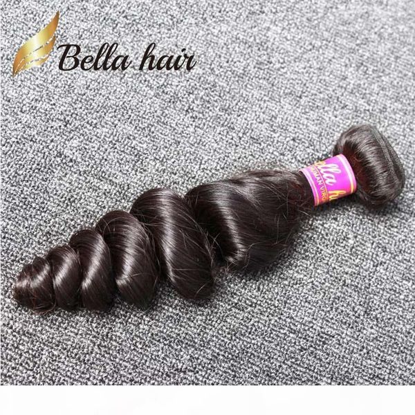 

3pcs lot indian human hair weave natural black color wavy loose wave hair weft ing