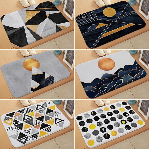 

nordic doormat kitchen carpet non-slip floor mat for living room entrance rugs art printed welcome mat home decoration