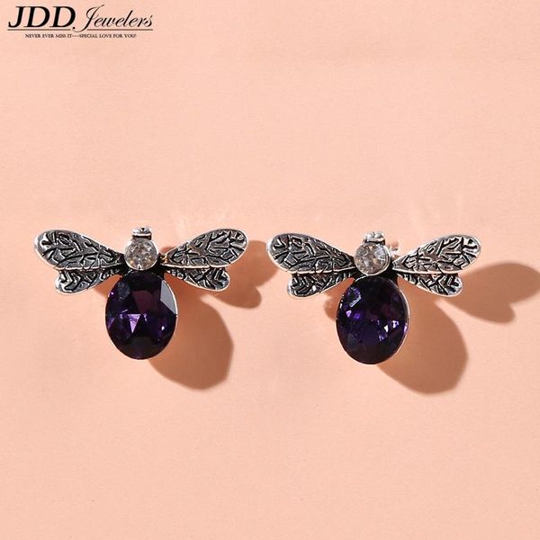 

dangle & chandelier korean version of cute bee earrings all-match trendy epoxy jewelry, Silver