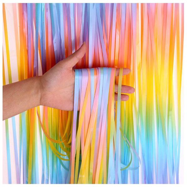 

party decoration style special backdrop tinsel foil fringe curtain po booth baby shower birthday wedding christmas drapes