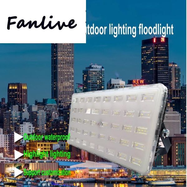 

floodlights 4pcs led flood light 50w 100w 150w 200w outdoor ip65 waterproof 220v courtyard garden garage wall lamp engineering lighting