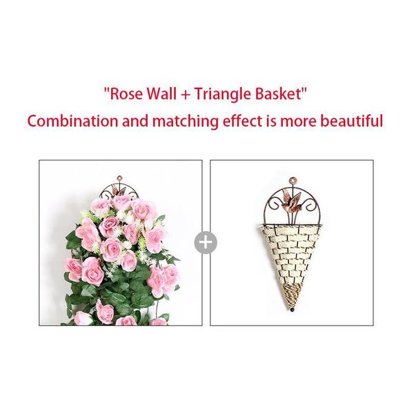 

artificial flower rattan fake flower vine decoration wall hanging roses home decor accessories wedding decorative flower qyltgf