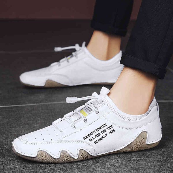 

dress shoes genuine leather men casual luxury brand mens loafers moccasins breathable slip on driving soft flat men bgtd, Black