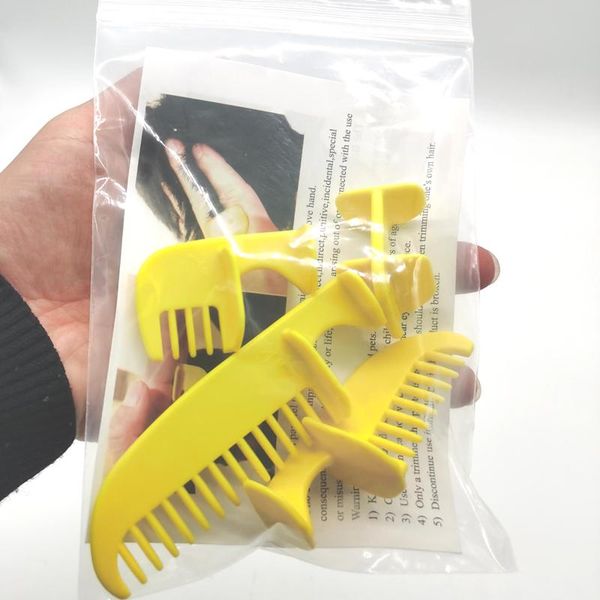 

hair brushes 2021 combination of 4sizes haircut styling ruler household template and comb barber accessories, Silver