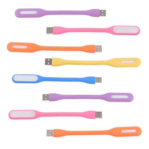 

table lamps 8pcs portable usb led lamp creative light reading powered or computer (random color)