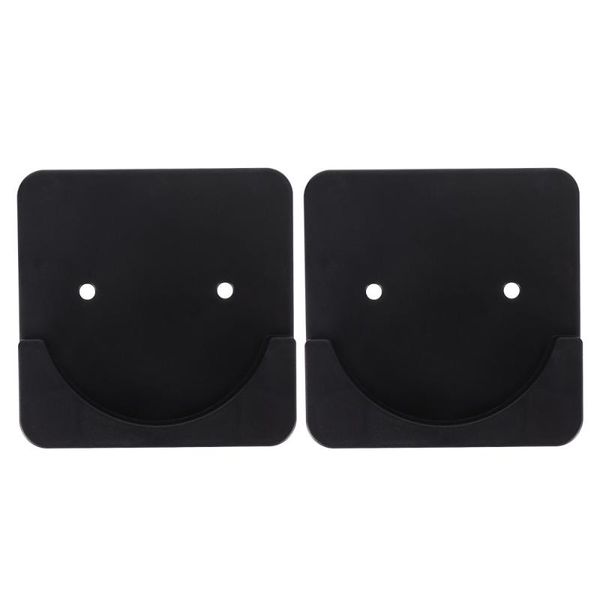 

hooks & rails 2pcs shower curtain rod mount holders adhesive tension retainers
