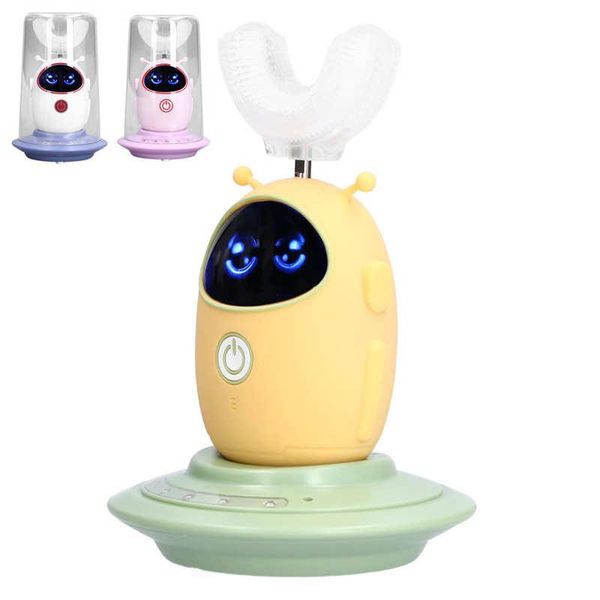 

smart electric toothbrush children's u shaped full package portable travel usb charging oral