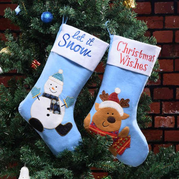 

christmas decorations stockings santa snowman gift bag supplies decorative gift bag