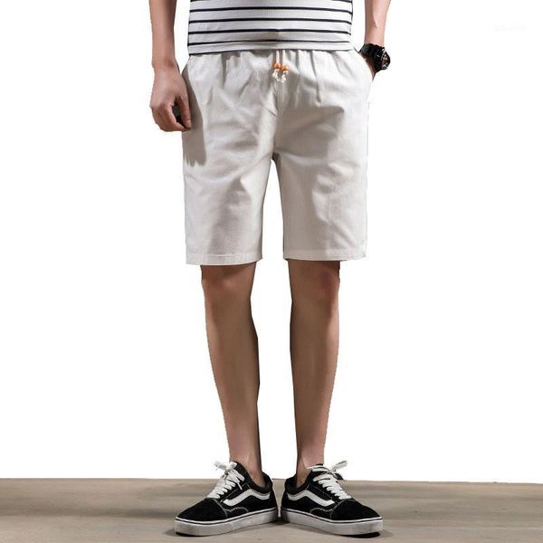 

nice summer casual shorts men cotton fashion style bermuda beach masculino homme short pant plus size 5xl men's, White;black