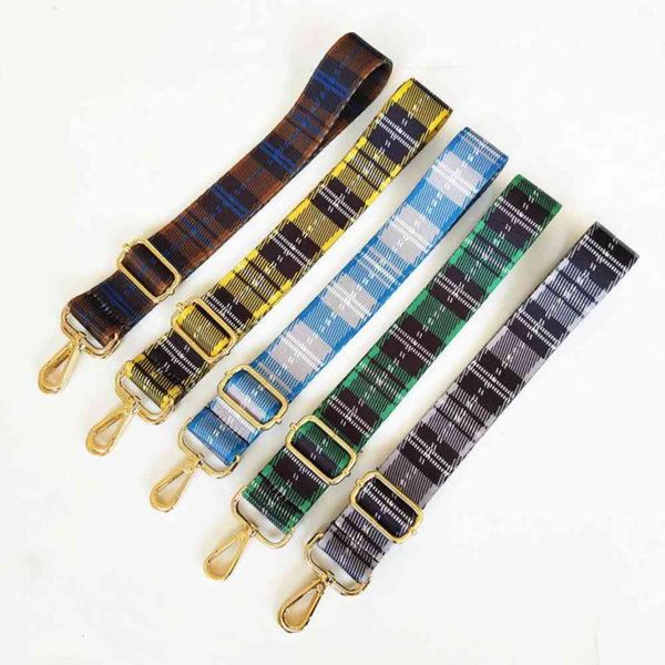 

bag parts & accessories adjustable plaid shoulder strap replacement belt guitar style handbag purse crossbody straps for women girls, Black