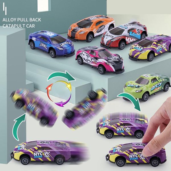 

party favor 1 pcs stunt toy car creativity mini models pull back vehicles small game prizes for children kids boys can csv