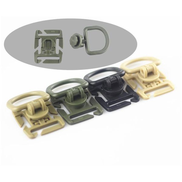 

20pcs plastic rotatable d ring molle tactical backpack buckle clip carabiner strap swivel buckle hooks webbing locking a jlltey