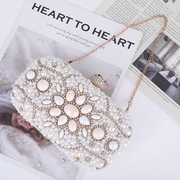 

spring and summer 2020 new pearl dinner simple fashion elegant temperament hand bridal evening bag