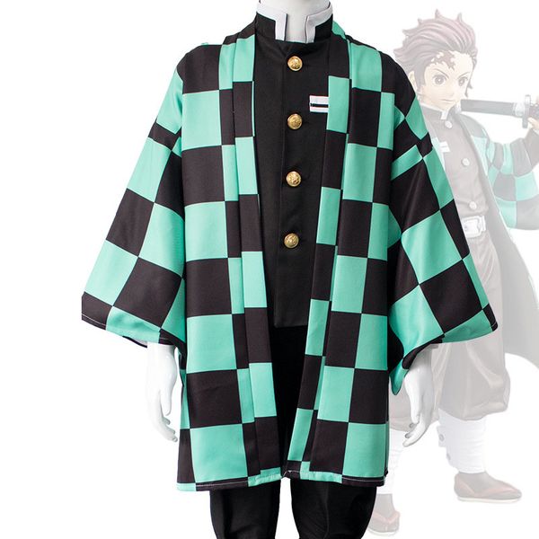 

demon slayer kimetsu no yaiba kids cosplay costume kamado tanjirou childrens coat japanese kimono cloak kochou shinobu