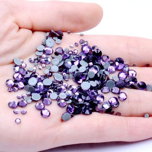 

nail art decorations tanzanite crystal fix rhinestones for nails ss6-ss30 and mixed glue backing iron on strass diamonds diy bags shoes back, Silver;gold