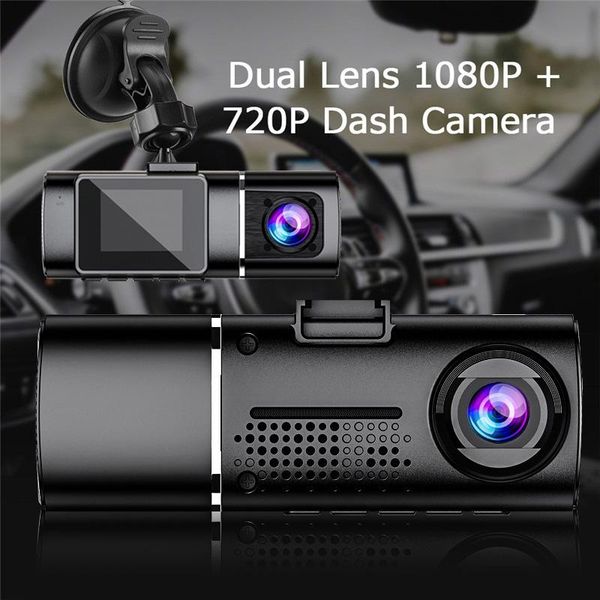 

popular car recorder 1080p connected double lens car record 1.5 inch hidden mini recorder