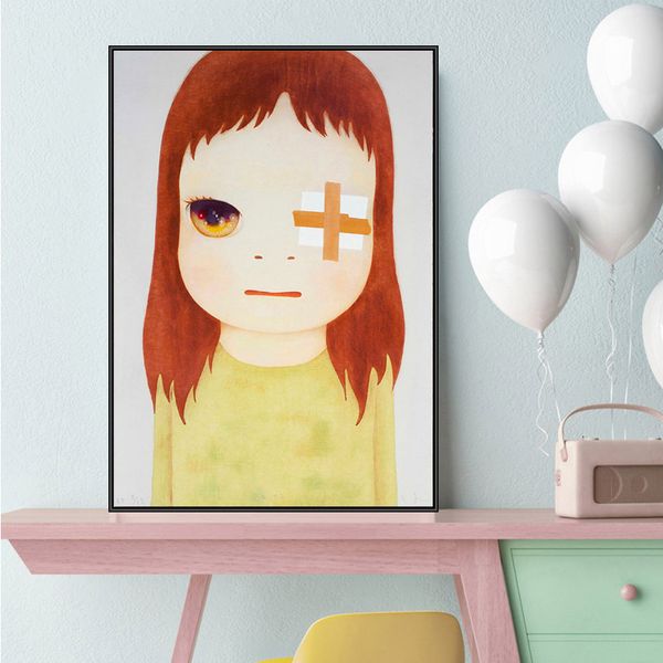 Art Sleepwalking Dolls Yoshitomo Nara Cartoon Pintura Canvas Arte Imprimir Poster Poster para Bebê Crianças Sala Japão Arte