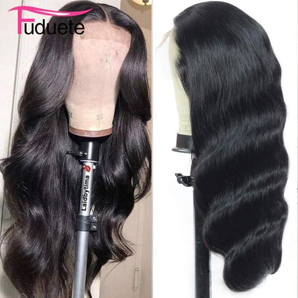 

lace wigs fuduete body wave wig 180 denisty 4x4 closure human hair pre plucked brazilian for women remy, Black;brown