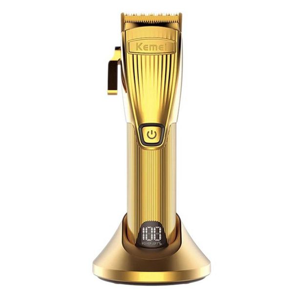 

kemei km-k32s hair clipper rechargeable hair trimmer portable shaver metal housing cordless trimmer for men