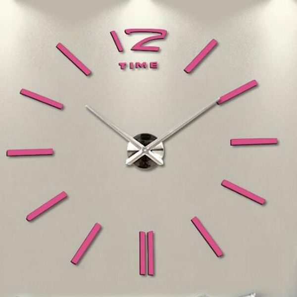 

wall clocks 47 inch promotion home decor large roman mirror fashion modern quartz living room diy clock sticker watch