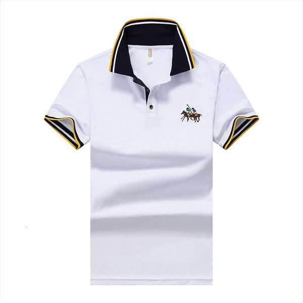 

8xl 7xl 6xl men polos plus size brand shirt cotton shirts casual super soft supima short sleeve ya268, White;black
