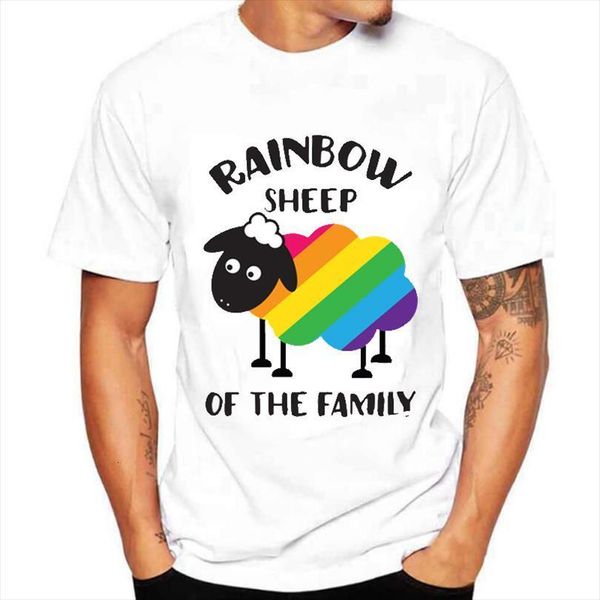 

summer pride lgbt gay mens t shirts love lesbian rainbow design print men women harajuku is camisetas clothes, White;black