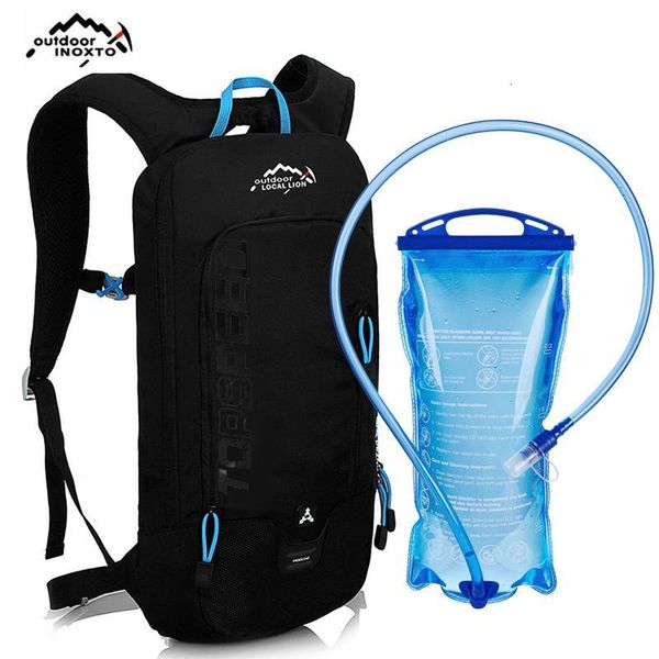 

outdoor running cycling backpack with 2l bladder water bag sports camping hiking hydration backpack running cycling