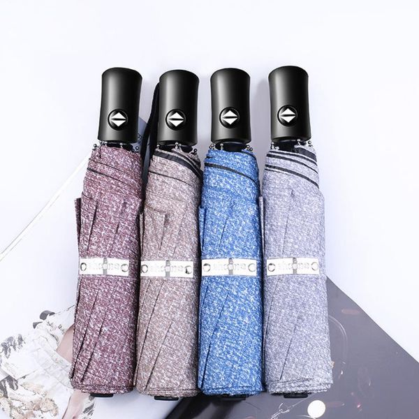 

umbrellas kokobin automatic cowboy sunscreen eight-bone umbrella male and female students windproof rainproof dual-use