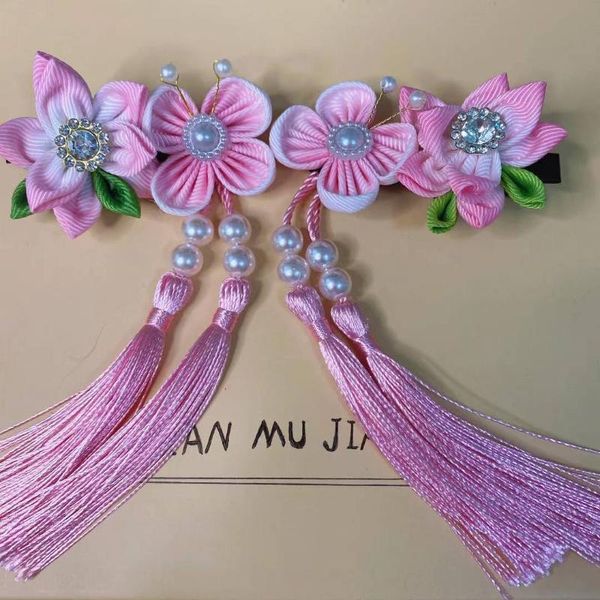 

hair accessories chinese vintage hanfu clips handmade hairgrips pearl tassel girls hairpeice barrettes festival hairpin 13, Slivery;white