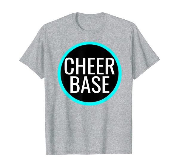 

cheer gifts- base cheerleader t-shirt, White;black