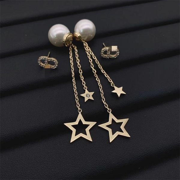 

75%off outlet onlinekorean version earrings fashion trend five pointed star asymmetric earrings female s925 silver needle 0dqk
