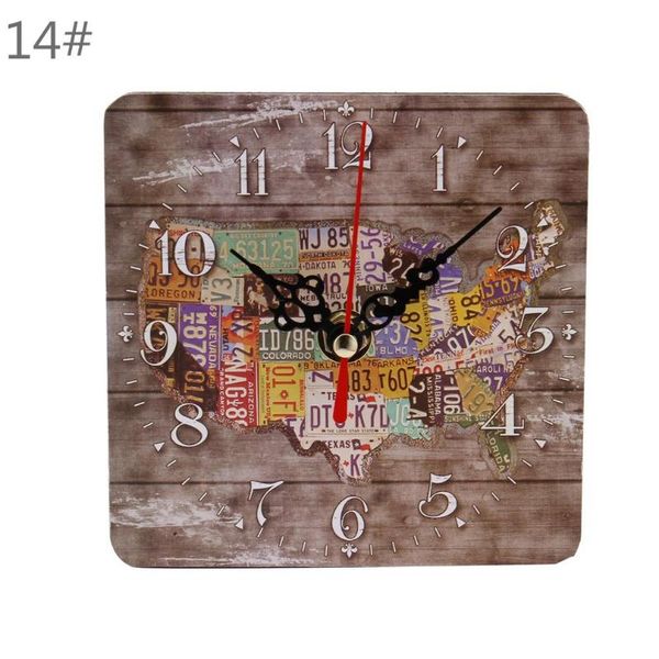 

european creative retro clock living room clocks round imitation wooden wall clock bedroom small clocks
