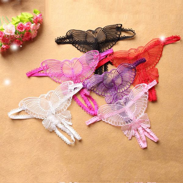 

salablewomen kant vlinder lingerie thongs g-string underwear panties briefs women t-back, Black;pink