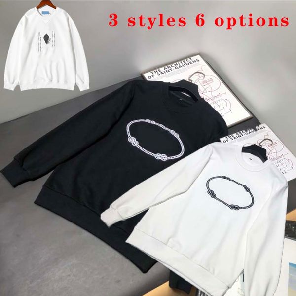 

mens hoodies designer sweatshirt women hoodie street hip fit womens sweatshirts pullover 3 styles 6 options size m-2xl, Black