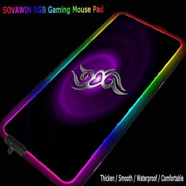 

mouse pads & wrist rests mrglzyrgb pad big 40x90cm gaming accessories love office desk mat led color waterproof non-slip household carpet