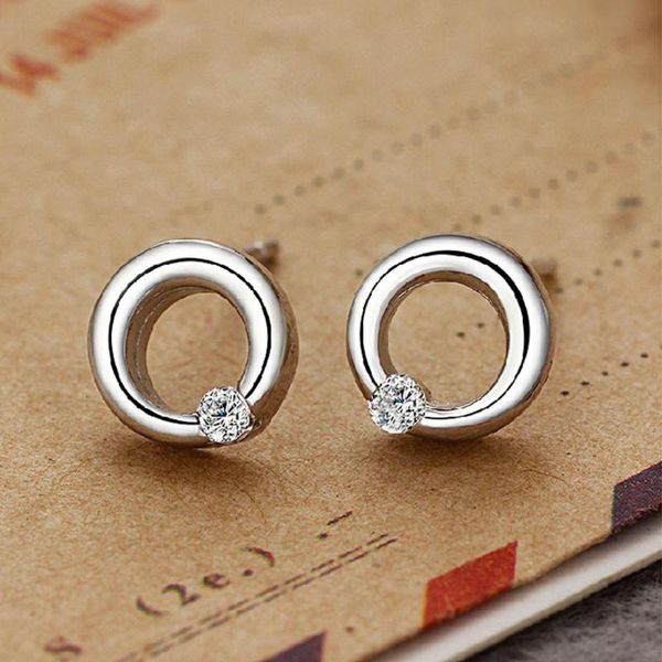 

stud fashion earrings girl lovely doughnuts creative design the gift funny emoticons, Golden;silver