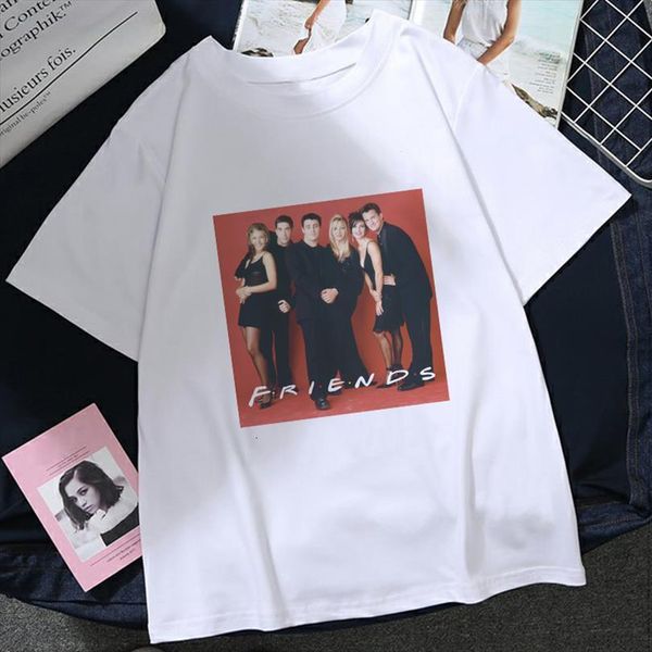 

zogankin vogue friend tv show mens t shirts men harajuku cartoon streetwear summer clothes print girls tee, White;black