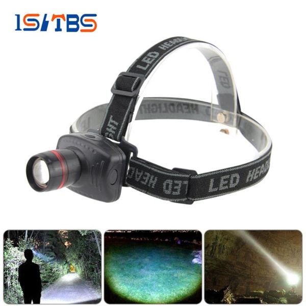 

headlamps led headlamp super bright headlight outdoors waterproof use 3* battery running camping fishing hiking head lights