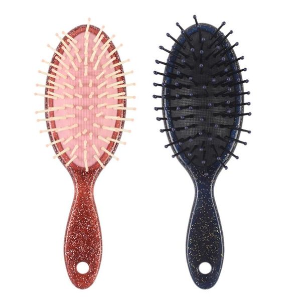 

hair brushes professional paddle brush detangling hairbrush massage scalp styling tool, Silver