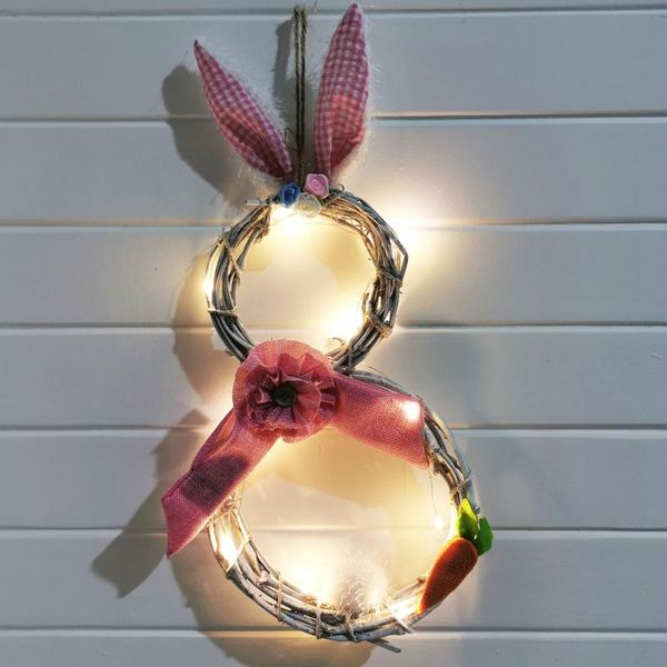 

easter decorations wreaths with lights decorating rattan circle wreath ornaments wreaths home decoration