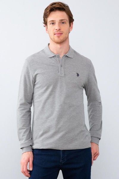 

men's hoodies & sweatshirts original us. assn. sweatshirt men uspa logo cotton regular fit long sleeve -neck multiseason collection, Black