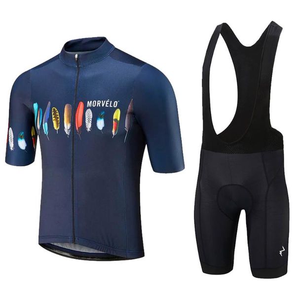 

racing sets morvelo cycling jersey set 2022 breathable bicycle clothing ciclismo clothes summer man short sleeve sports kit camisas, Black;blue