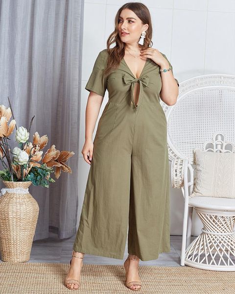 

women's jumpsuits & rompers qh curvy pastel color hollow out bow jumpsuit, Black;white