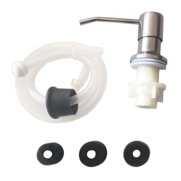 

liquid soap dispenser kitchen sink abs plastic built-in fluid pump bathroom extension