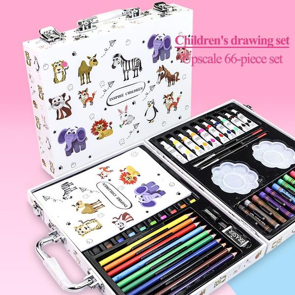 

gift sets children art painting set marker watercolor paint crayon colored pencil drawing supplies kids educational toys creative