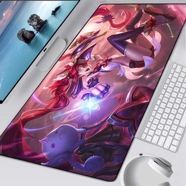 

mouse pads & wrist rests large gaming pad computer mousepad pc gamer mat lapmausepad league of legends jinx carpet keyboard desk