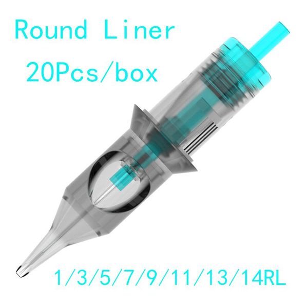 

tattoo needles revolution cartridge round liner #10 (0.30mm needle) rc1003rl rc1005rlrc1007rl rc1009rl rc1014rl 20 pcs