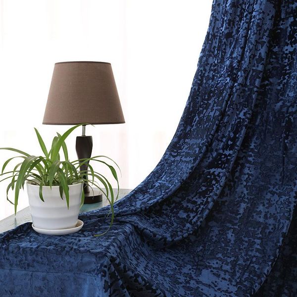 

spanish velvet curtain polyester woven blackout curtains for living dining room bedroom