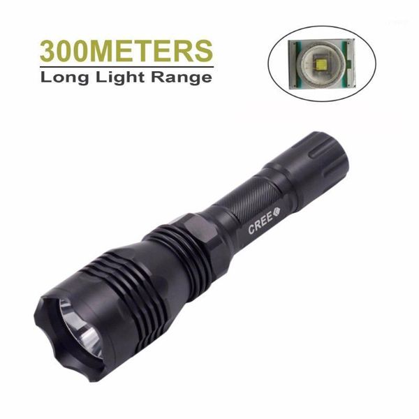 

flashlights torches long-range 300meters hs-802 xr-e q5 7w 1-mode(on/off) led torch for uniquefire series1